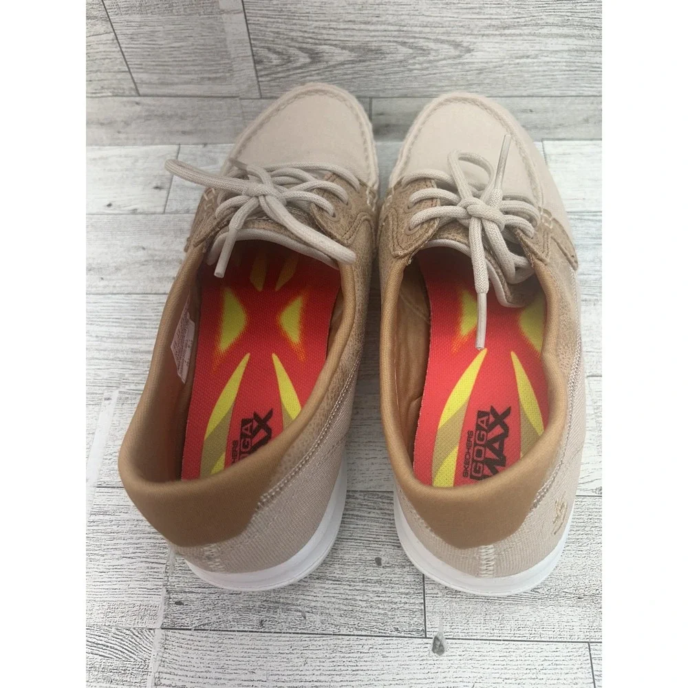 Skechers Go Walk Shoes Womens Size 7.5 Canvas Boat‎ Deck Comfort 14416